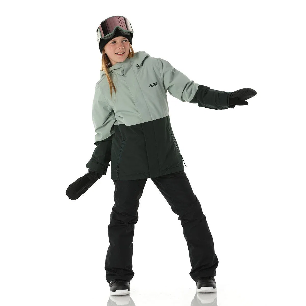 Утепленная куртка для девочек Sass'N'Fras Volcom, Agave — фото 2