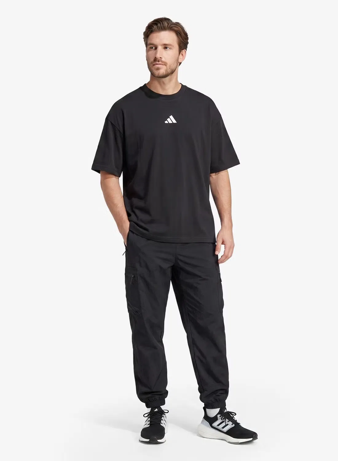 Футболка с принтом Manga Graphic Adidas, черный — фото 4