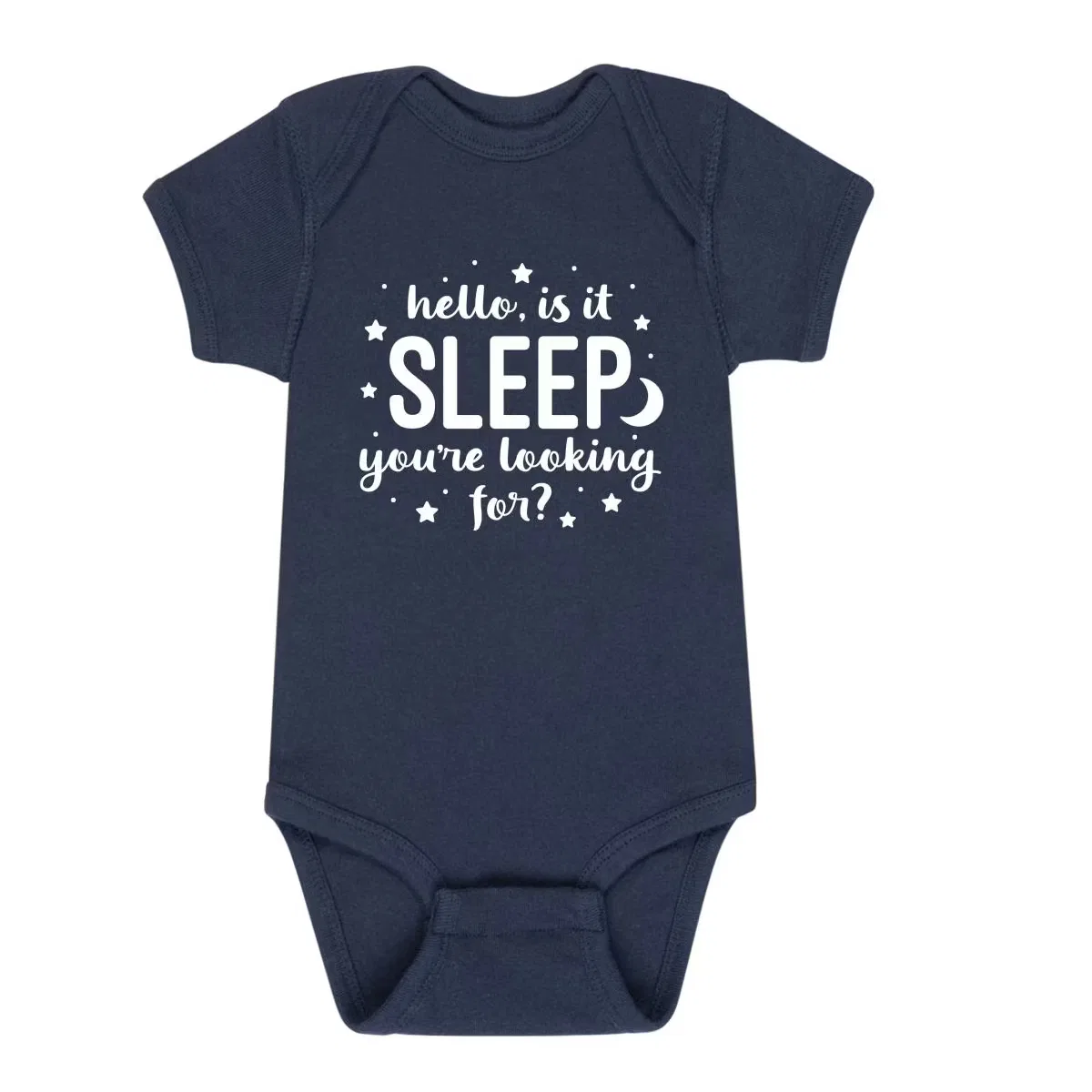 Боди-комбинезон с принтом Is It Sleep You're Looking For Instant Message, Navy