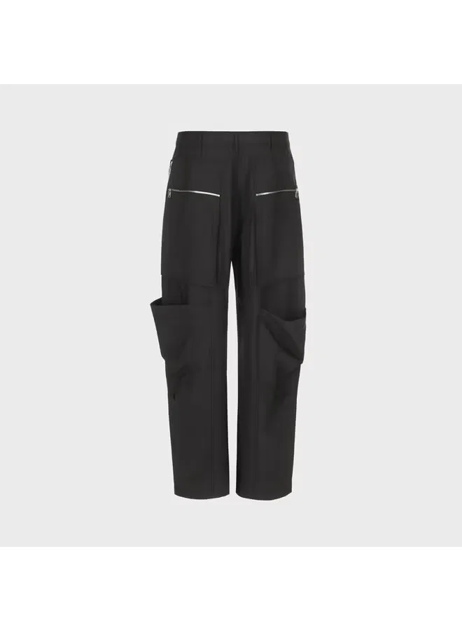 Брюки зауженные с множеством карманов Zara, черный — фото 3