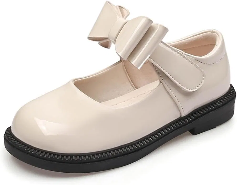 Детские туфли Мэри Джейн для девочек с принтом Princess Ballet Flats JGKDTX, Apricot