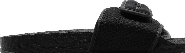 Сандалии Adidas Pharrell x Chancletas Hu Slide 'Black Future', черный — фото 3