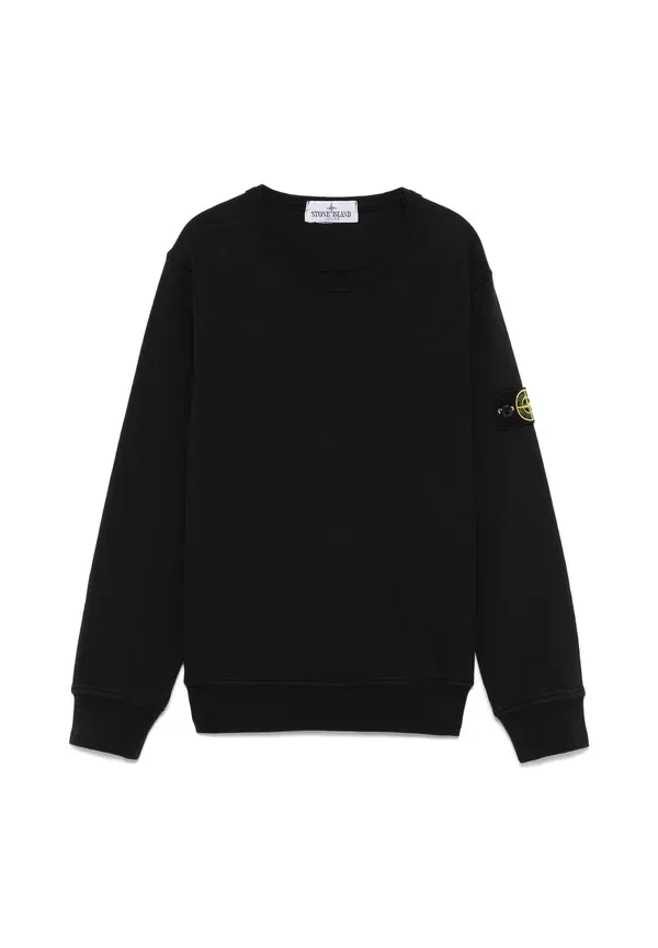 Худи из полиэстера Sweatshirt Stone Island, черный