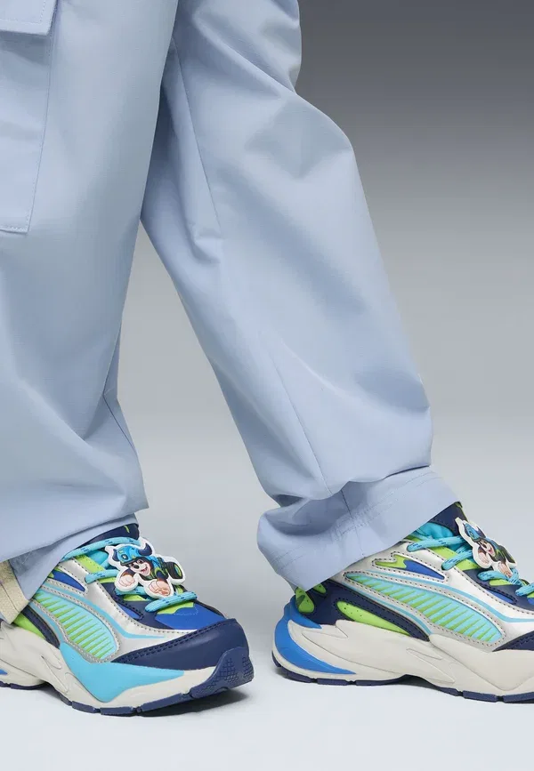 Кроссовки с персонажами Paw Patrol X RS Surge Puma Bright Aqua-pitch Green, зеленый