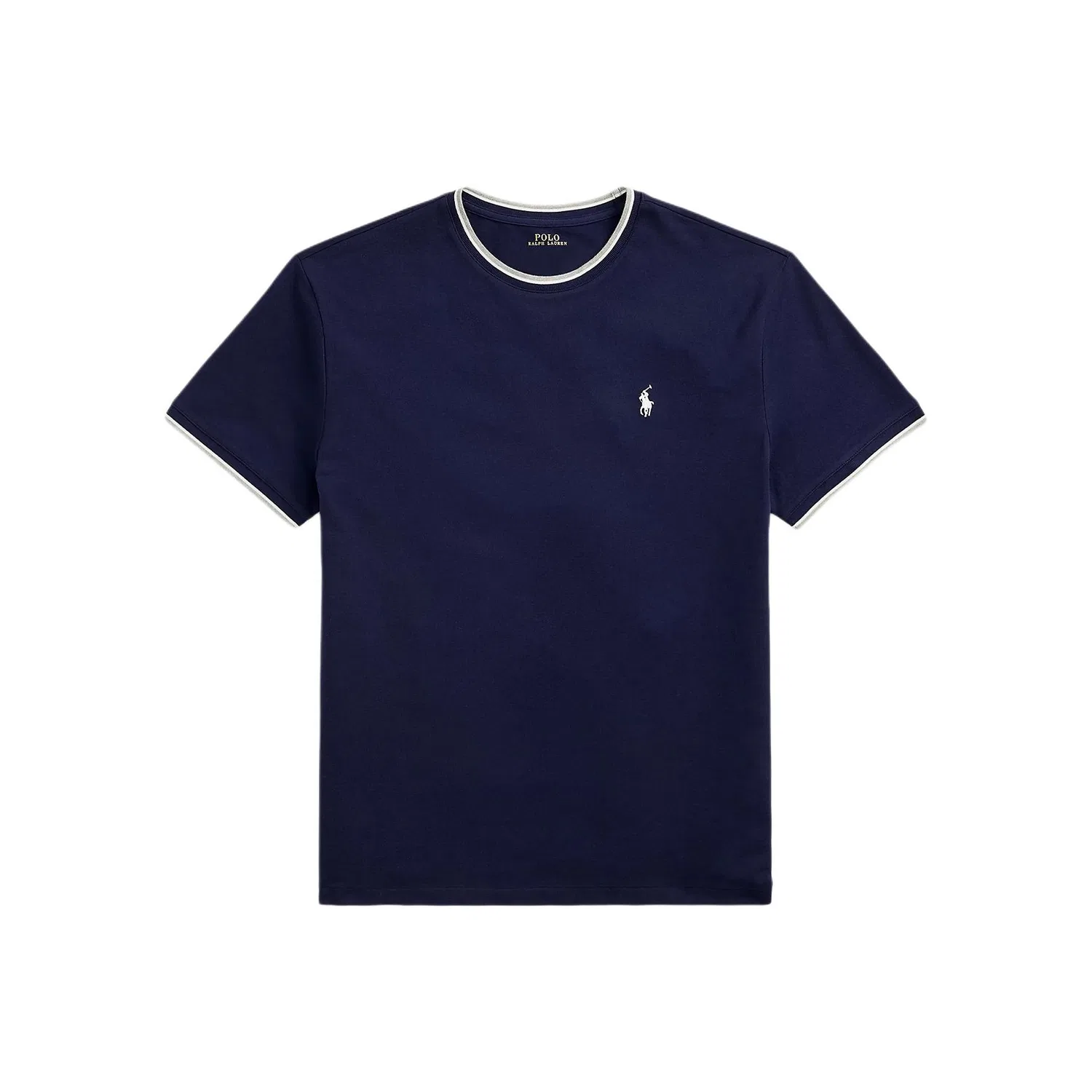 Футболка из хлопка с эластаном Polo Ralph Lauren, Newport Marine Blue