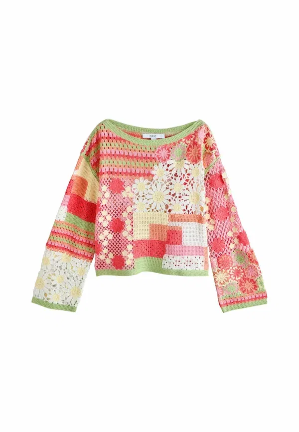 Джемпер кружевной Jumper Next, pink floral, розовый