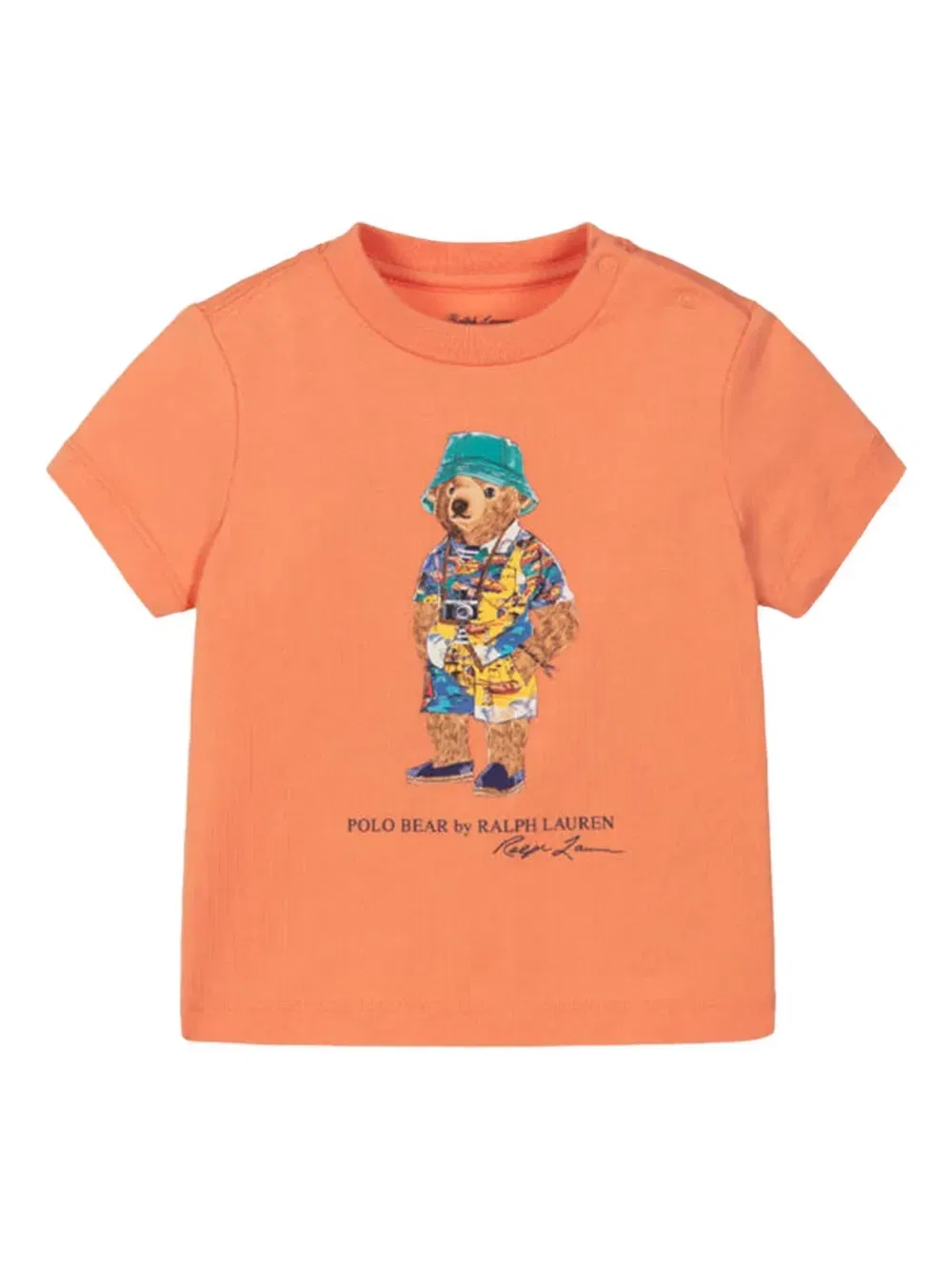 Шорты с принтом тай-дай Polo Ralph Lauren Kids, оранжевый — фото 3