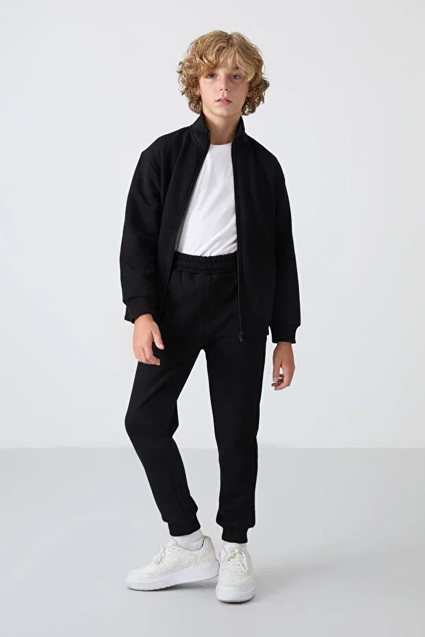 Детский спортивный костюм для мальчиков из хлопка Tommy Life, Black Black — фото 4