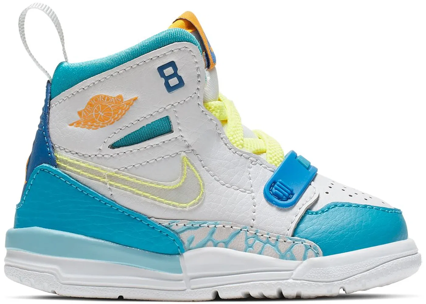 Детские кроссовки Lifestyle Jordan Legacy 312 Jordan, Blue Lagoon/Clear-Team Royal-Off White-Blue Gaze-Amarillo