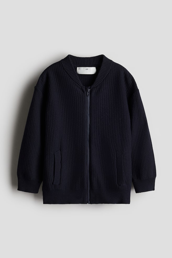 

Кардиган с застежкой-молнией H&M, синий