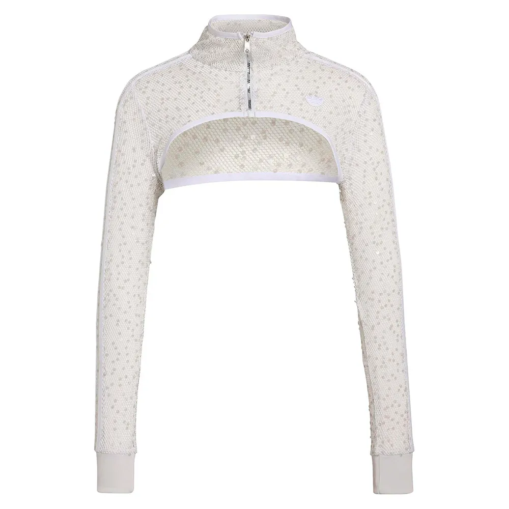 

Свитшот adidas Originals Sunset Rhythms Short Sparkling Bolero на молнии, серый