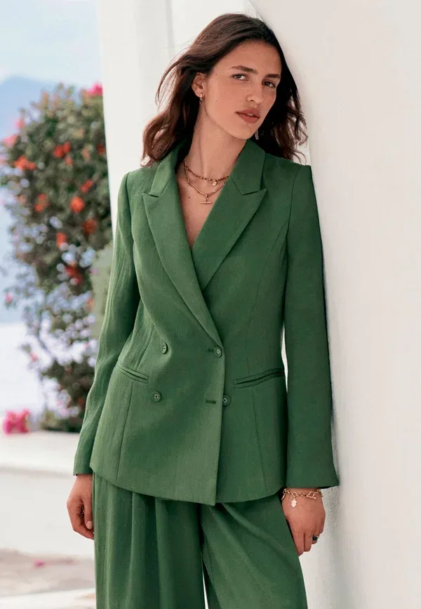 Жакет из вискозы, Regular Fit, Next, зеленый — фото 2