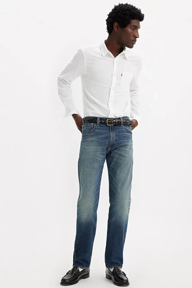 Мужская рубашка из льняной смеси с длинным рукавом Levi'S, White — фото 3