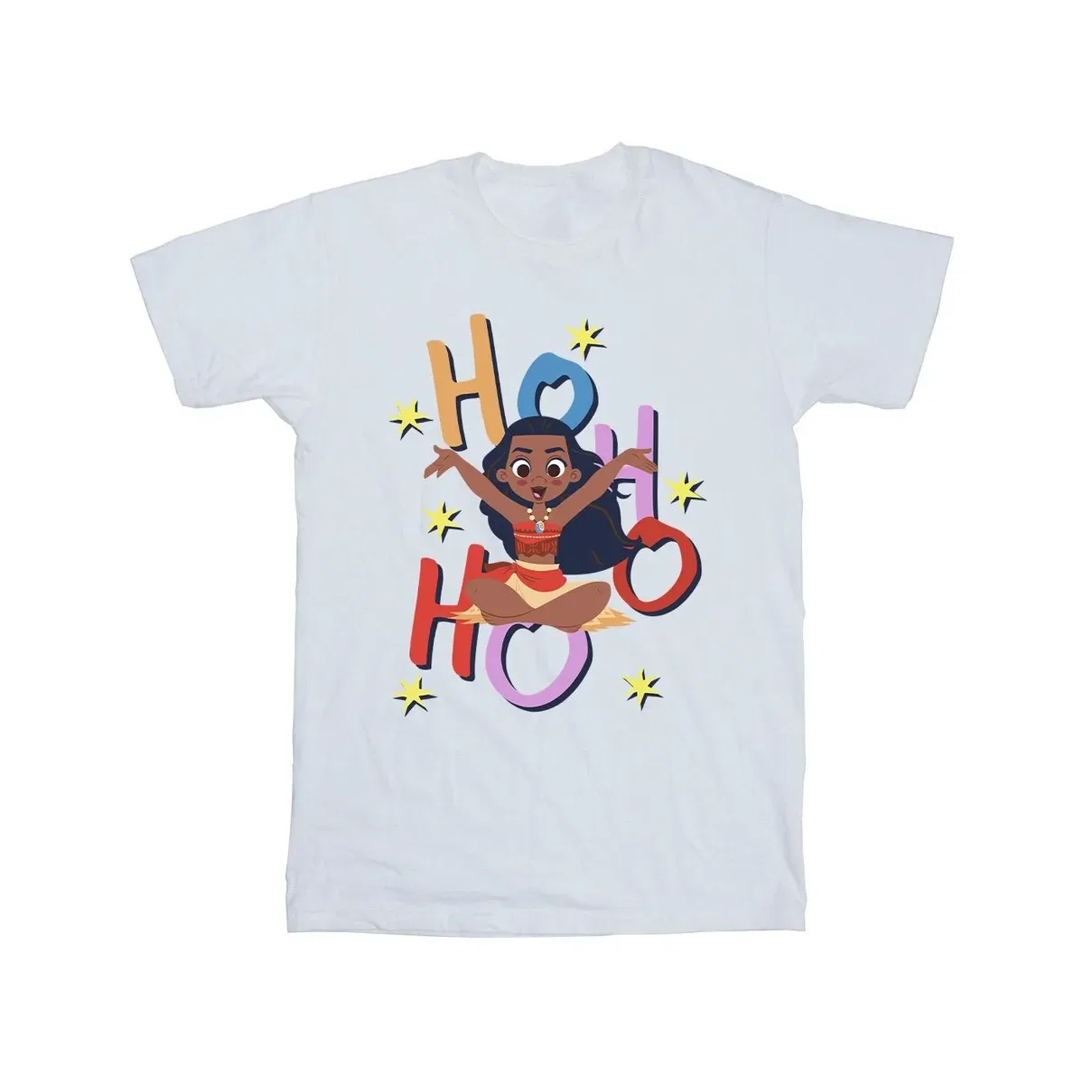 Футболка хлопковая Ho Ho Ho Moana, White — фото 2