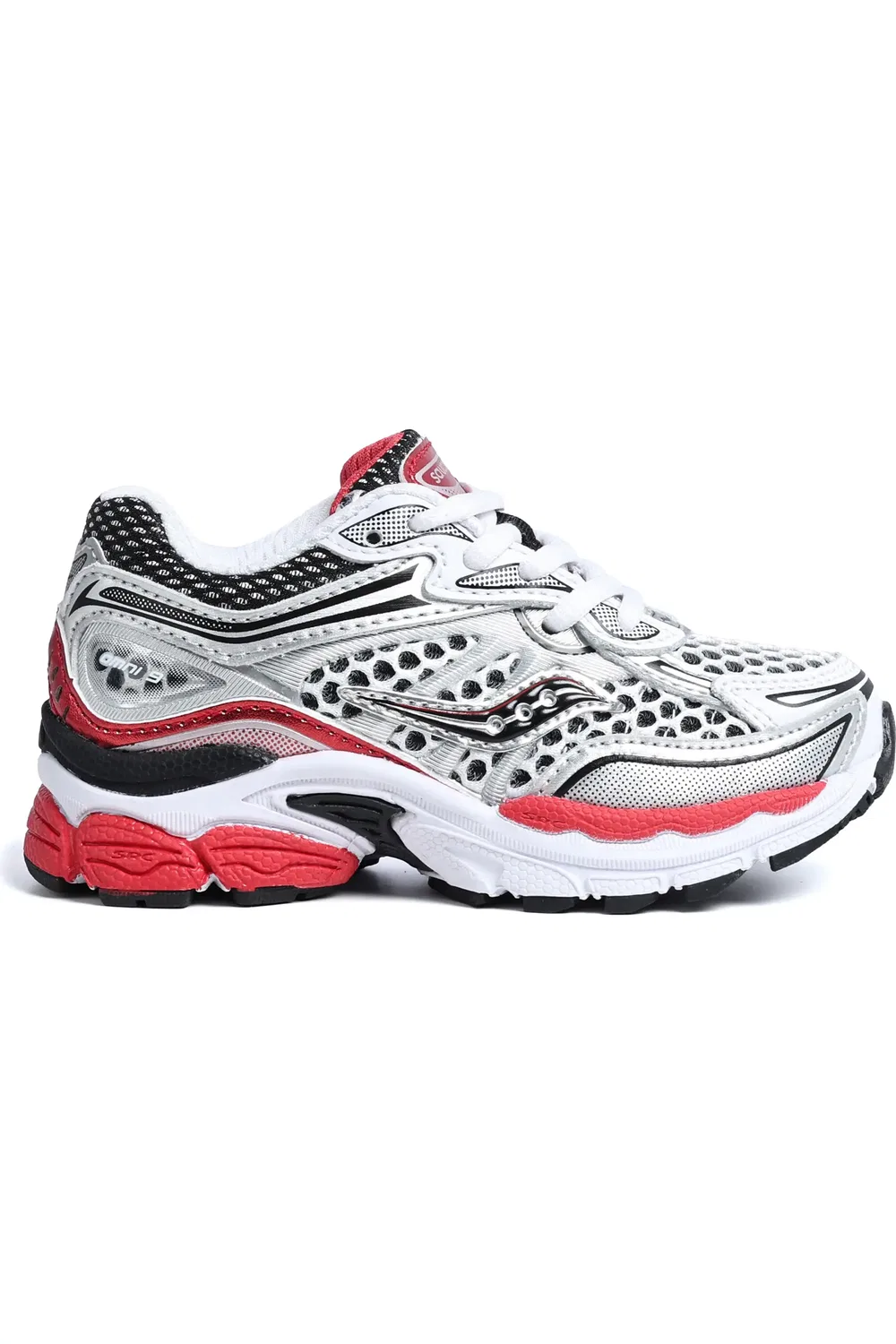 Детские кроссовки на шнуровке ProGrid Omni 9 Saucony, белый/красный — фото 2