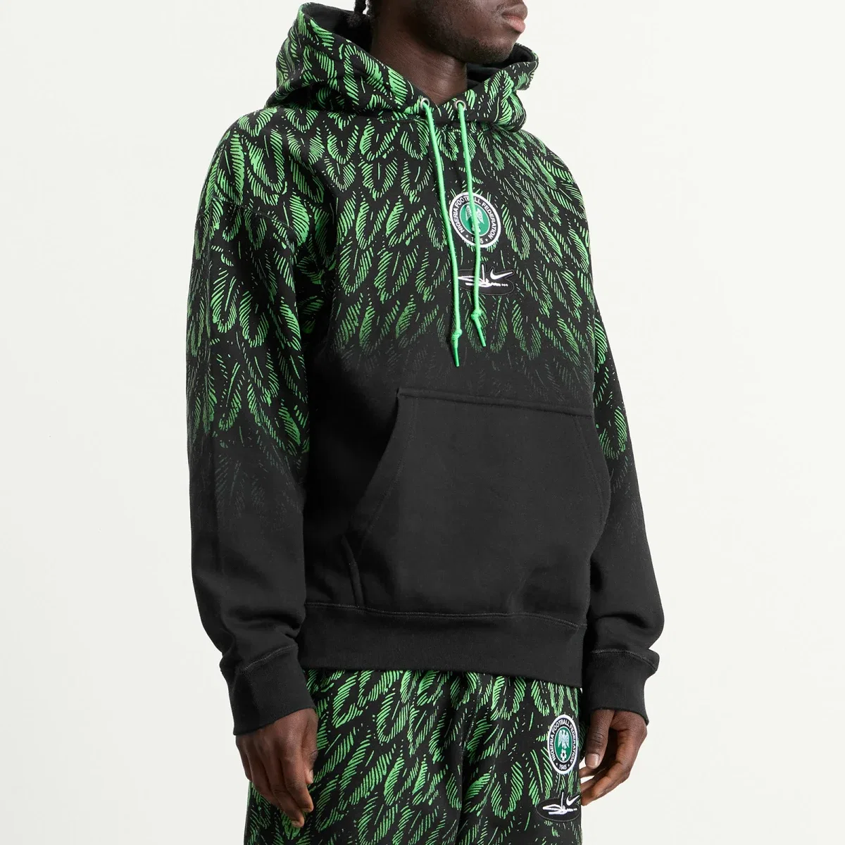 Худи с принтом Slawn Nigeria Solo Swoosh Nike, Black — фото 3
