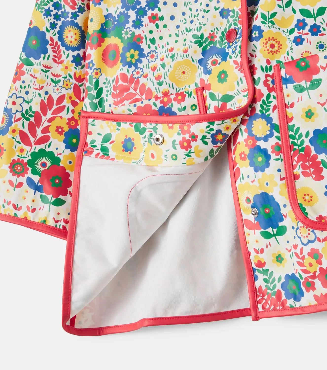 Легкая куртка с капюшоном Stella Mccartney Kids, белый — фото 4