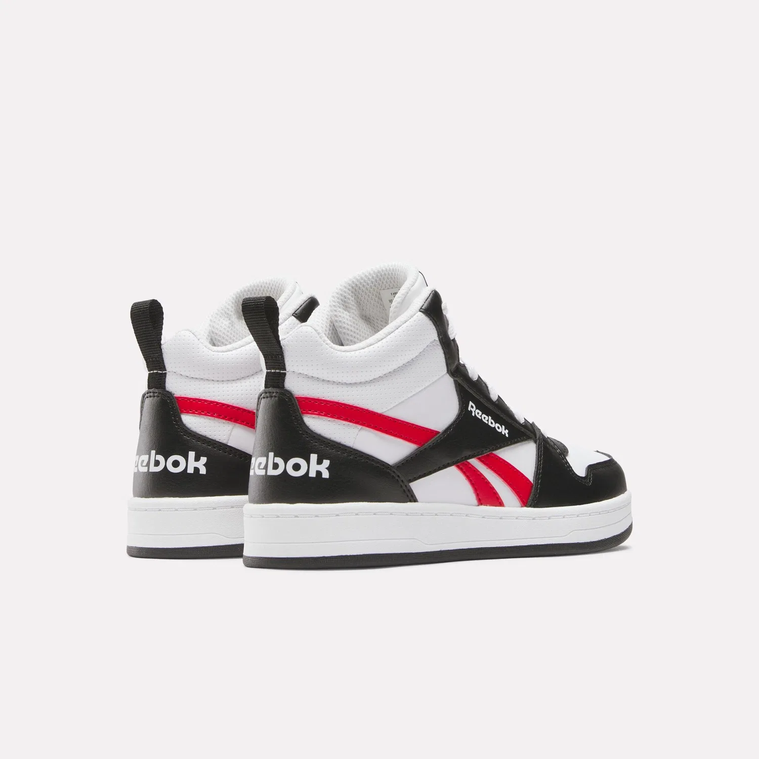 Детские кроссовки на шнуровке Reebok Classic, White/Black/Red — фото 4