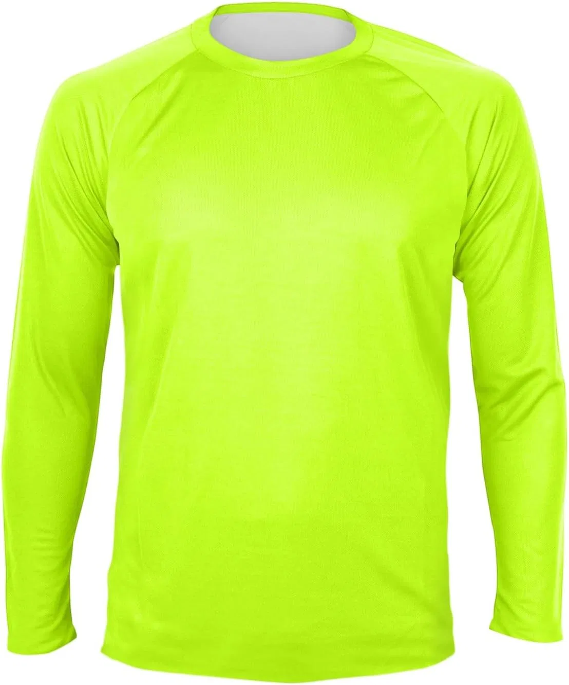 Мужская футболка с длинным рукавом, классический крой, Fluorescent Green — фото 3