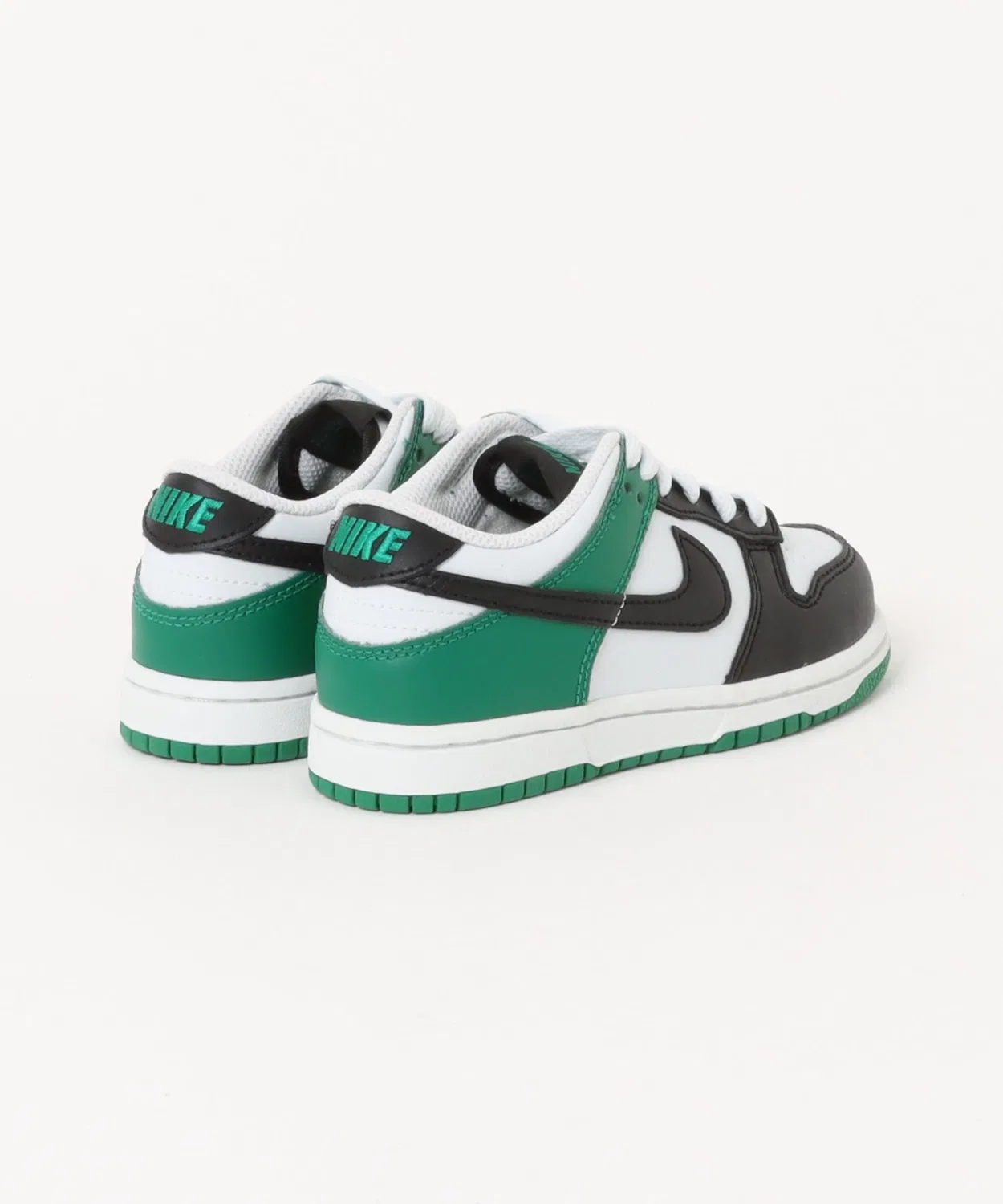 Детские кроссовки с кожаным верхом Nike Dunk Low RP PS, White/Black — фото 2
