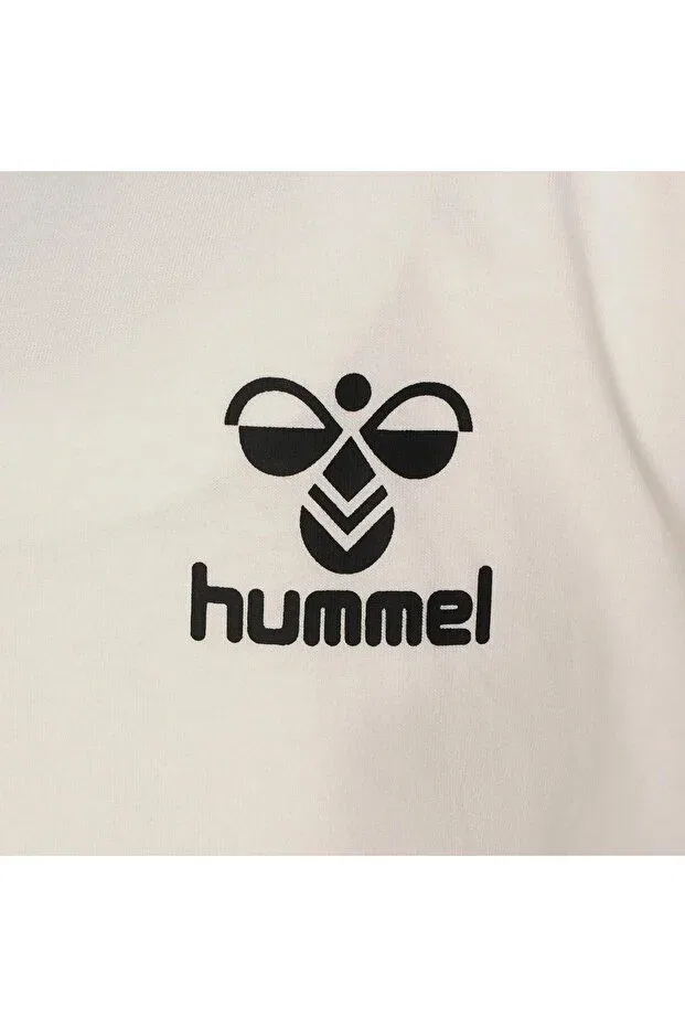 Детская футболка с коротким рукавом для мальчиков хлопковая Hummel, Off White — фото 4