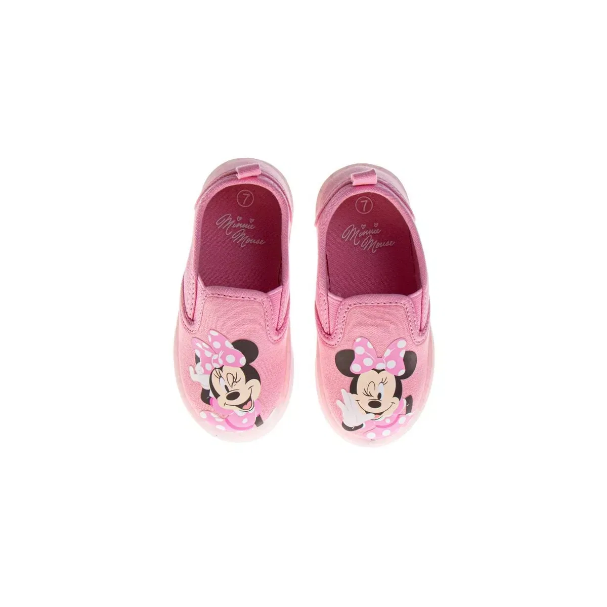 Детские кеды на шнуровке Minnie Mouse Slip On Canvas Disney, Pink