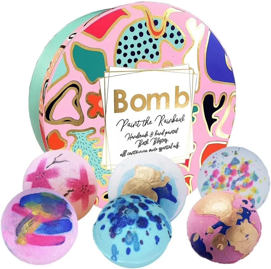 Набор бомбочек для ванны Paint The Rainbow, Bomb Cosmetics, 6 шт по 160 г