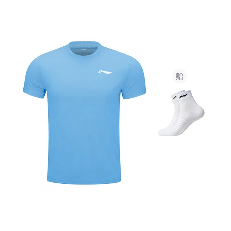 Детская футболка с принтом Moon White Blue Li-Ning