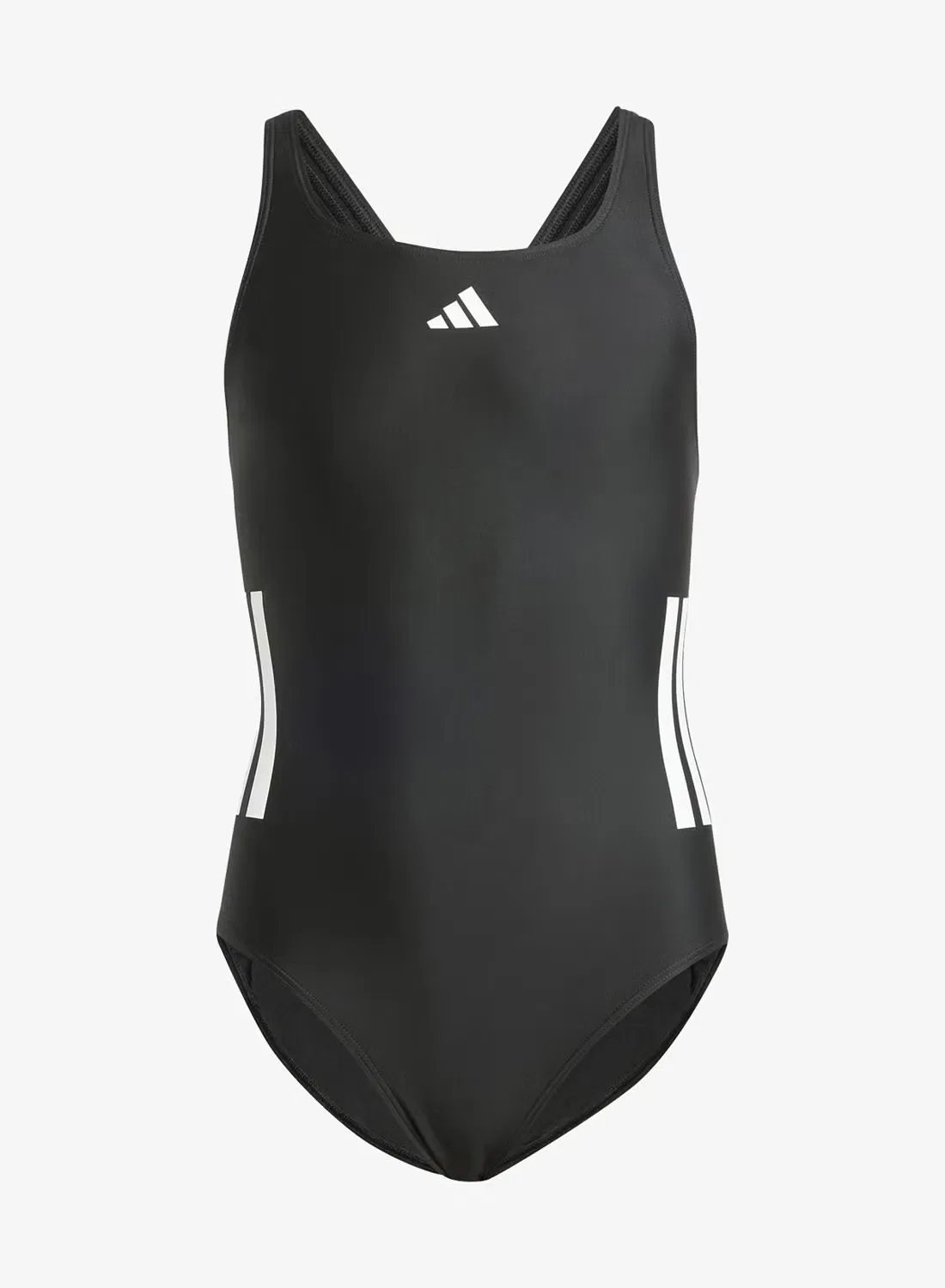 Купальник с открытой спиной Youth 3-stripes Adidas, черный