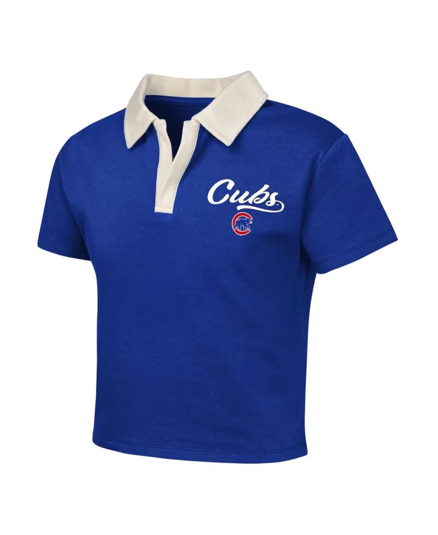 Детский комплект поло и юбки-шорт Chicago Cubs с принтом Outerstuff, Royal — фото 2