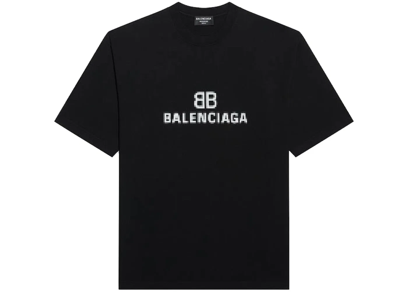 Мужская футболка с принтом BB Pixel Balenciaga, Black