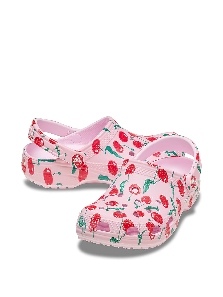 Классический сабо из свежих фруктов Crocs, розовый — фото 3