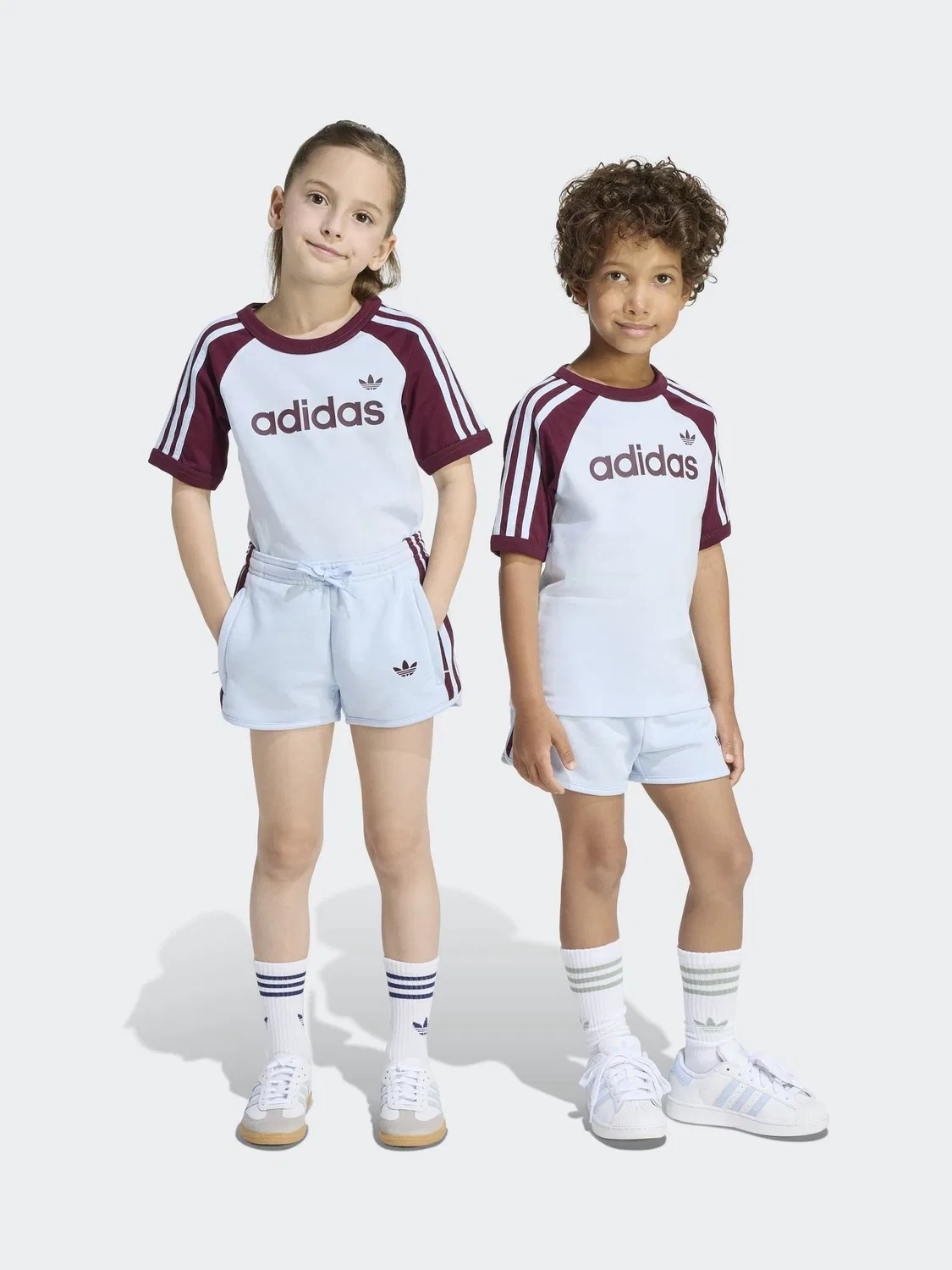 Спортивный комплект: футболка и шорты, модель Sprinter, adidas Originals, синий — фото 2
