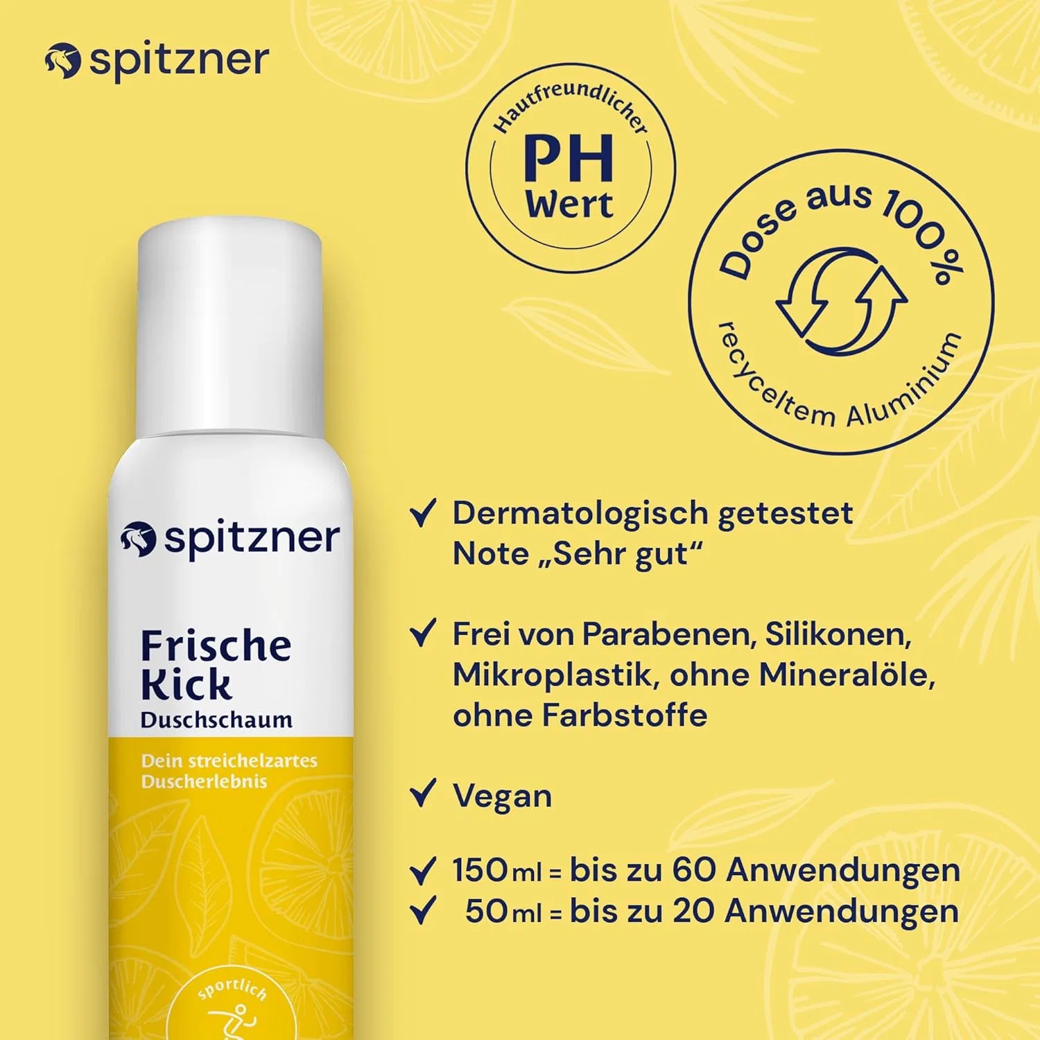 Пена для душа Spitzner FrischeKick Citrus Cedar 150 мл — фото 3