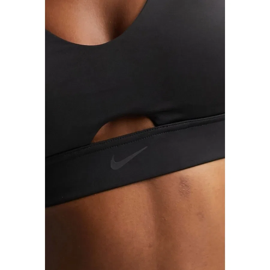 Спортивный бюстгальтер с глубоким вырезом Nike Indy Training Plunge Cutout, Черный — фото 2