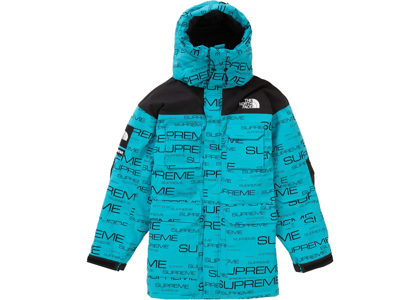 Мужская куртка-парка с принтом Coldworks 700-Fill Down Parka Supreme, Teal