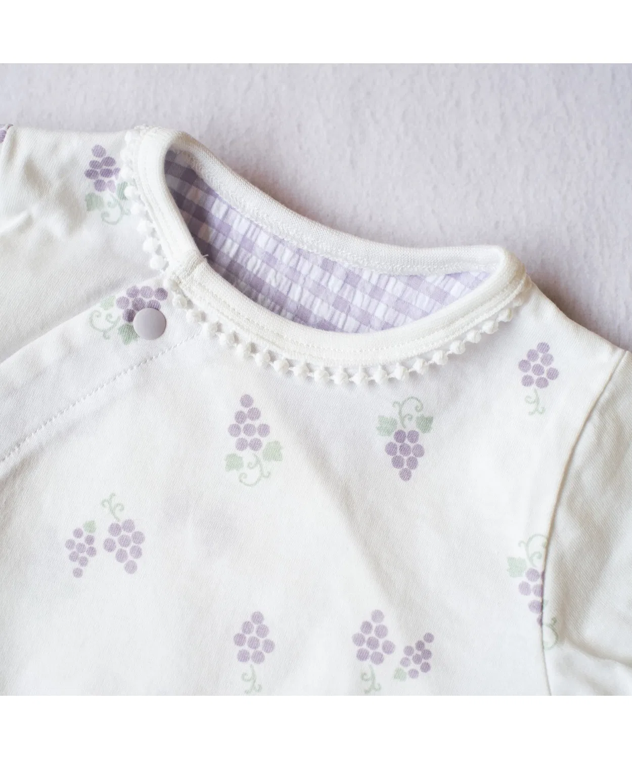 Детский хлопковый боди-комбинезон с фруктовым принтом Fruit Print Easy Romper mocmof, Pink — фото 3