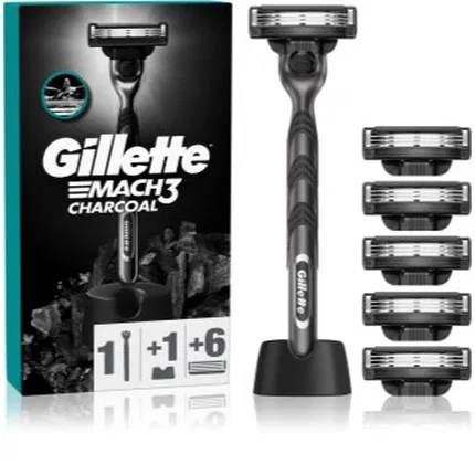 Бритвенный станок с угольными лезвиями Gillette Mach3