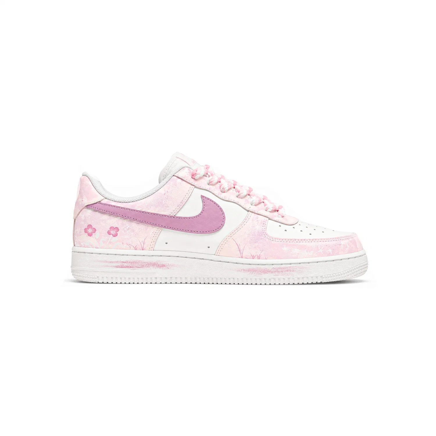 Кроссовки для скейтбординга Nike Air Force 1 Kids, Pink — фото 3