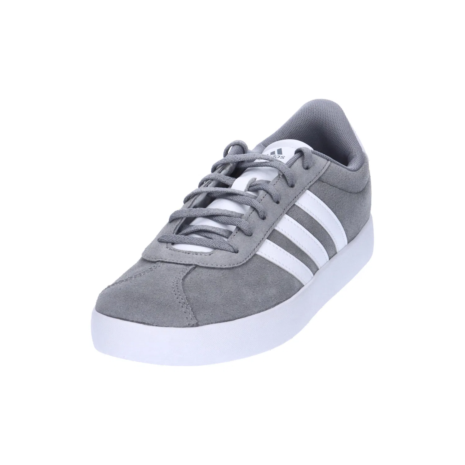 Детские кроссовки с замшевым верхом VL Court 3.0 K Adidas, Grau Weiss — фото 4