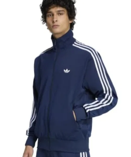 Мужская ветровка с принтом Firebird Track Top Adidas, Navy — фото 2
