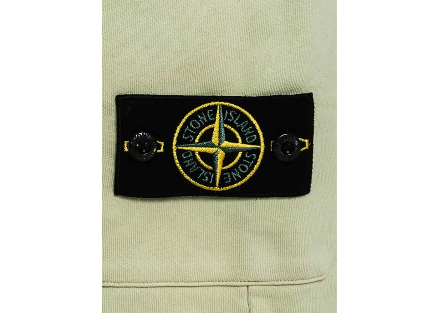 Мужские шорты из футера Shorts Stone Island, Light Green — фото 3