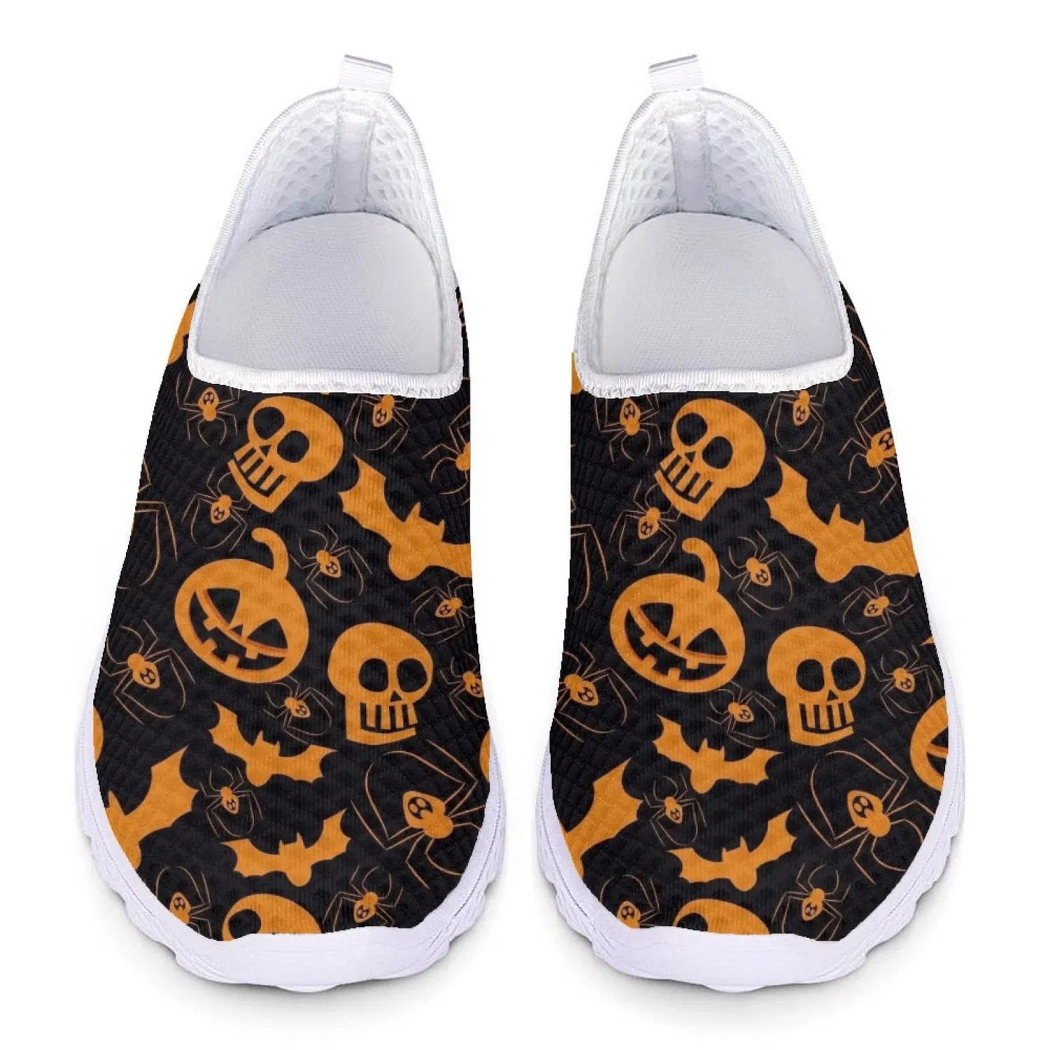 Детские кроссовки для девочек с принтом Snowflake Butterfly Ethnic Pattern Kuiaobaty, Motivo Halloween — фото 3