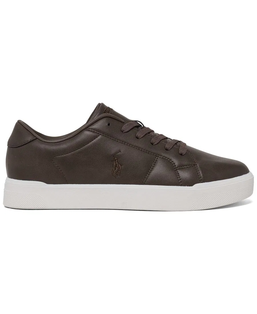 Кроссовки Sutton Lifestyle с принтом Polo Pony Polo Ralph Lauren, Chocolate Brown — фото 3