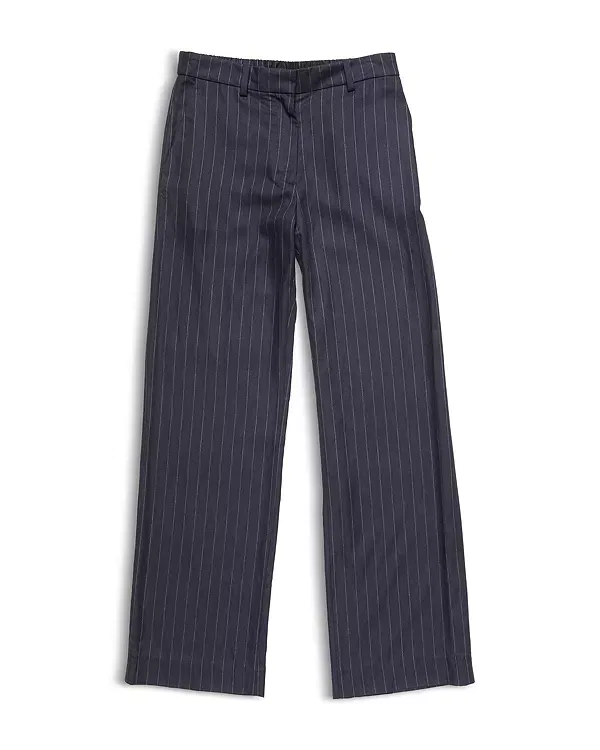 Женские классические брюки из шерсти в полоску Acne Studios, Navy Blue