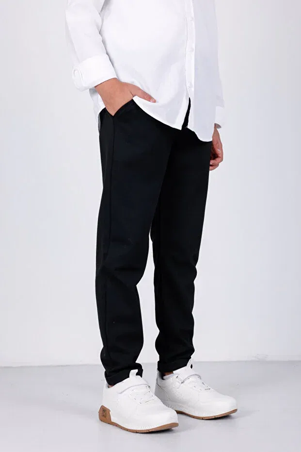 Детские брюки-джоггеры для мальчиков с длинным рукавом 3Moda, Black