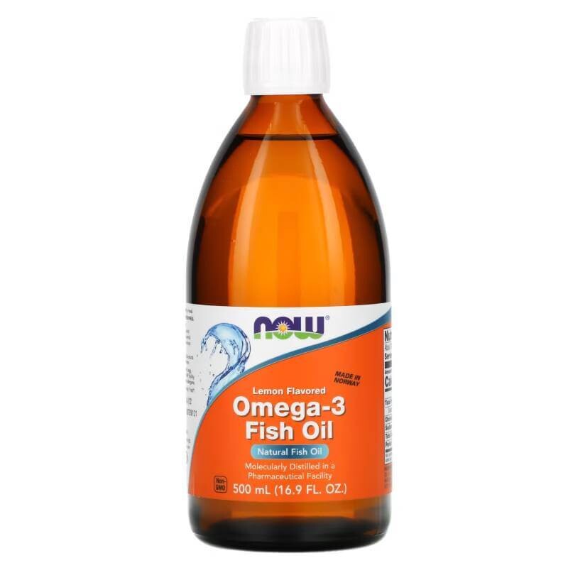 

Рыбий жир с Омега-3 Now Foods со вкусом лимона, 500 мл