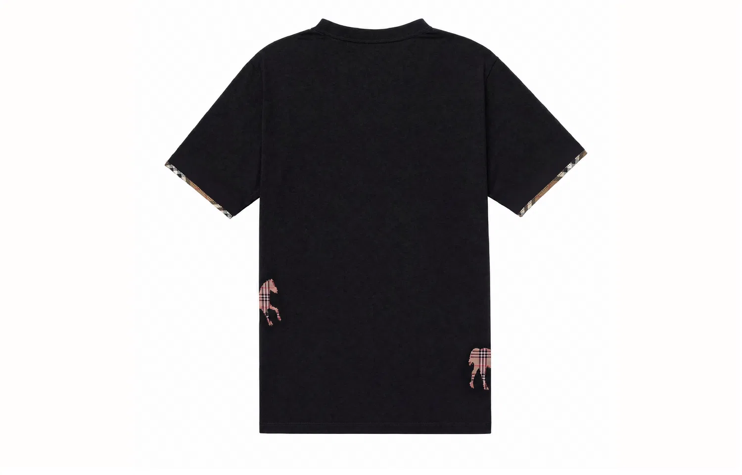 Мужская футболка с круглым вырезом и принтом Taming The Wind Horse Burberry, Taming The Wind Horse Black — фото 4