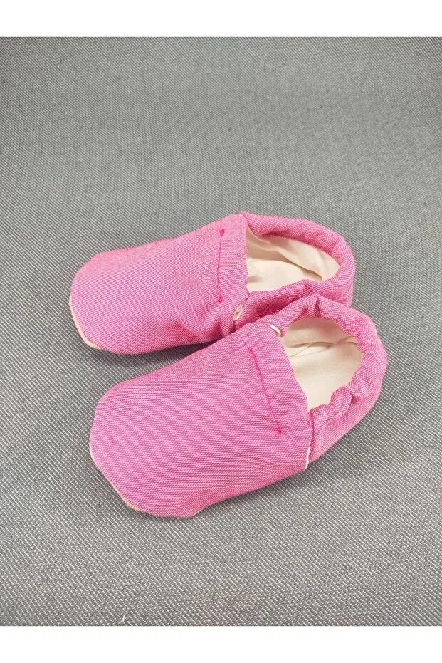 Детские пинетки для дома с принтом Loove Bebe, Pink — фото 3