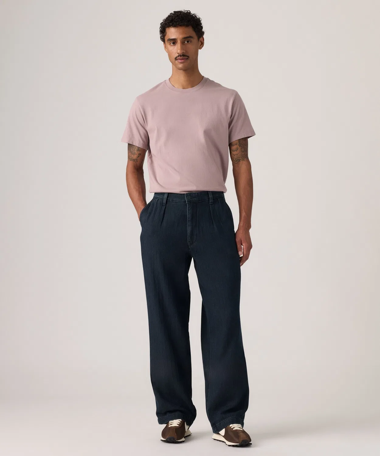 Мужские широкие брюки-чинос с защипами XX CHINO Baggy Pleats Levi's, Blue — фото 2